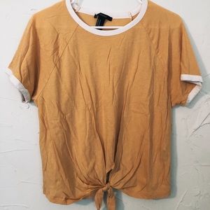 FOREVER 21 | yellow short sleeve t-shirt